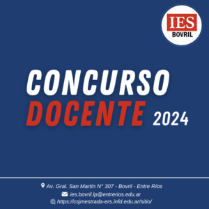 CONCURSO DOCENTE N° 20/2024