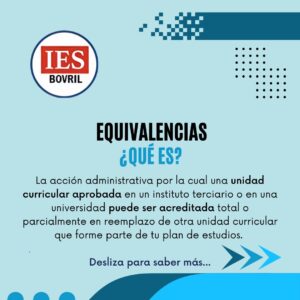 ¿QUÉ SON LAS EQUIVALENCIAS?